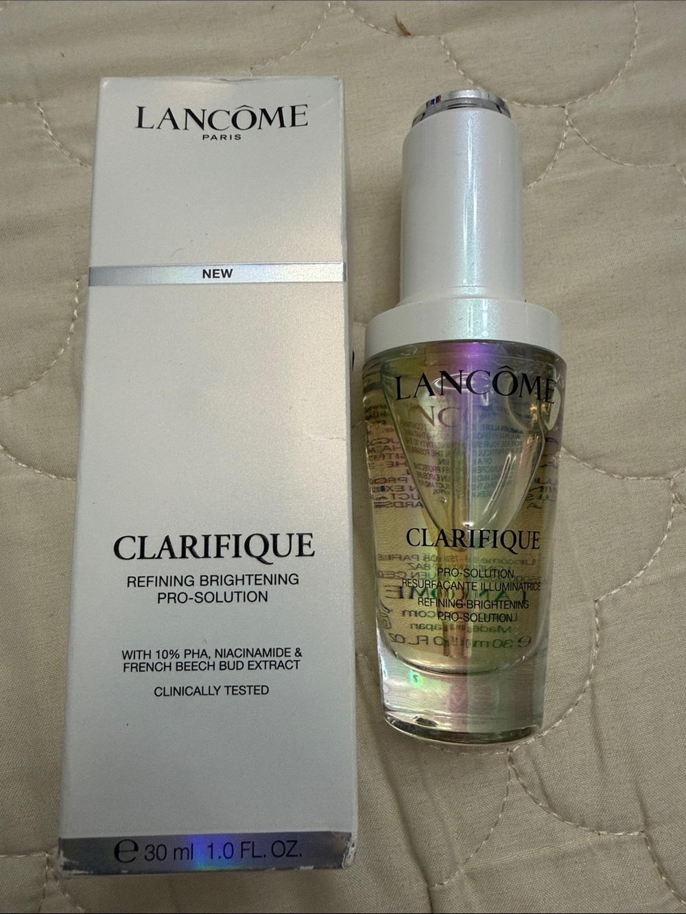 Lancôme Clarifique Serum in Clear and Silver Packaging